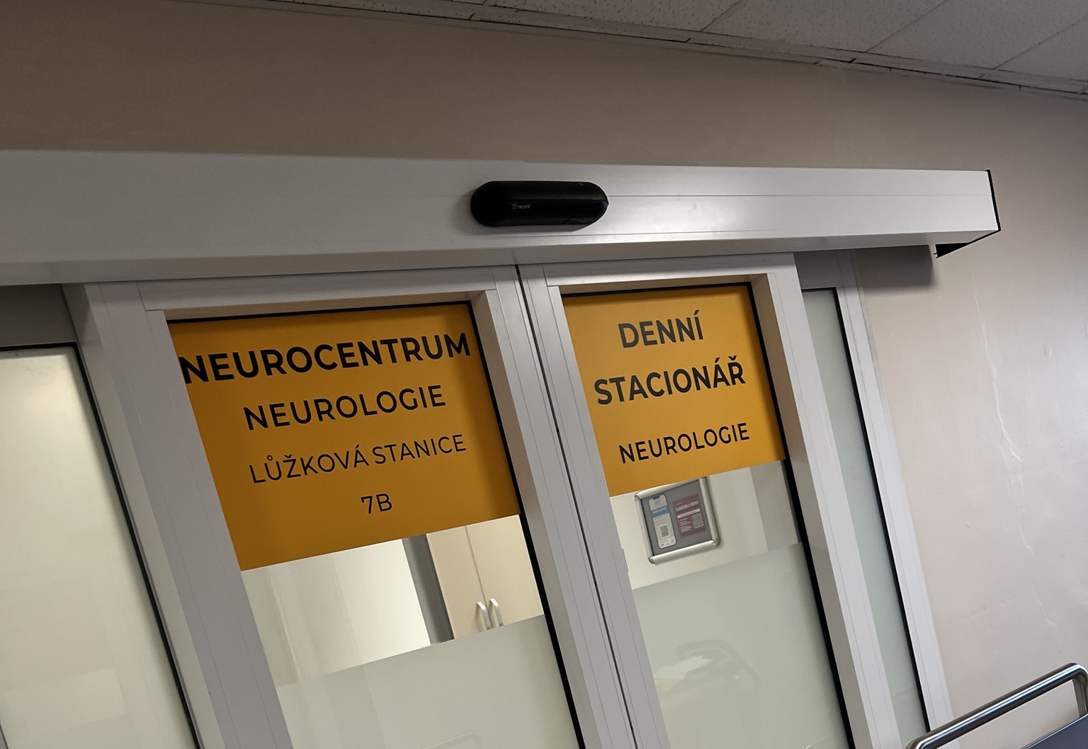 Vstup do denního stacionáře neurologie